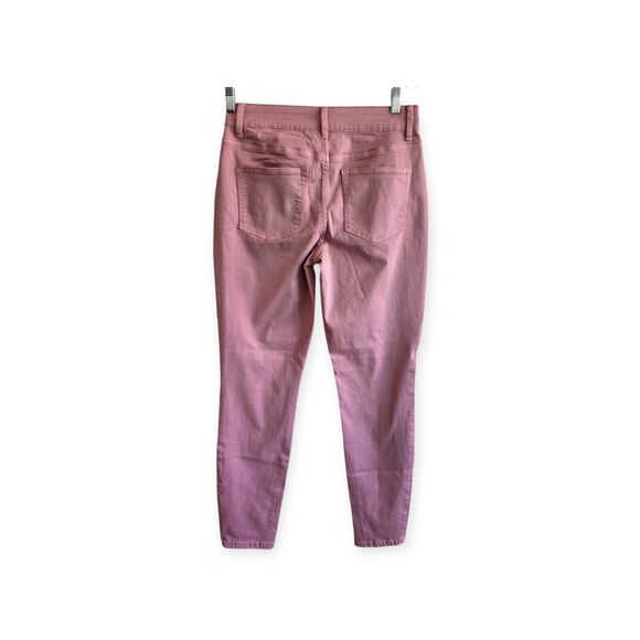 Maurices Jeans Women's Size M High Rise Pink Skinny Jeans - Picture 2 of 6